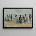 Scène di spiaggia - Eugène Boudin — quadro incorniciato alla parete