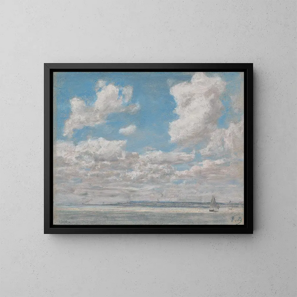 marino con cielo aperto - Eugène Boudin — quadro incorniciato alla parete