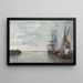 Uscita dal porto - Eugène Boudin — quadro incorniciato alla parete