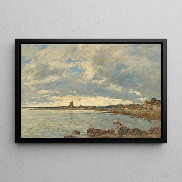 Saint-Vaast-la-Hougue - Eugène Boudin — quadro incorniciato alla parete