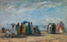 La spiaggia a Trouville - Eugène Boudin — vista dell’opera
