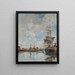 Le bassin de Deauville - Eugène Boudin — quadro incorniciato alla parete