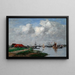 La rivière Escaut à Anvers - Eugène Boudin — quadro incorniciato alla parete
