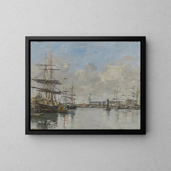 Le Port du Havre - Eugène Boudin — quadro incorniciato alla parete