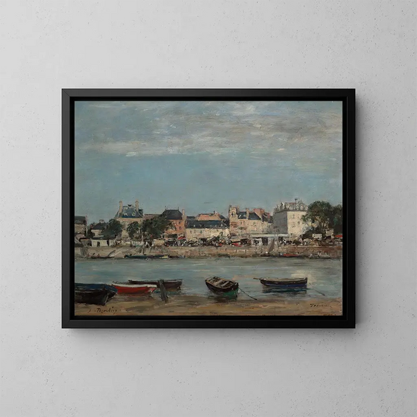 Le Port de Trouville - Eugène Boudin — quadro incorniciato alla parete