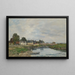 Touques il vecchio porto marea bassa - Eugène Boudin — quadro incorniciato alla parete