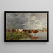 Troupeau s'abreuvant - Eugène Boudin — quadro incorniciato alla parete