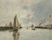 Trouville, le banchine a marea alta - Eugène Boudin — vista dell’opera