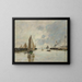 Trouville, le banchine a marea alta - Eugène Boudin — quadro incorniciato alla parete