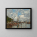 Angolo del porto a Trouville - Eugène Boudin — quadro incorniciato alla parete
