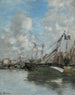 Trouville, barche arenate - Eugène Boudin — vista dell’opera