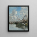 Trouville, barche arenate - Eugène Boudin — quadro incorniciato alla parete