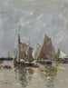 Trouville, l'appareillage des sardiniers - Eugène Boudin — vista dell’opera