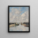 Trouville, le banchine - Eugène Boudin — quadro incorniciato alla parete