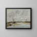 Trouville, le banchine a bassa marea - Eugène Boudin — quadro incorniciato alla parete