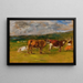 Vaches au pâturage étude - Eugène Boudin — quadro incorniciato alla parete
