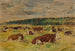 Vaches al pascolo - Eugène Boudin — vista dell’opera