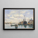 Paesaggio marino alla Giudecca, Venezia - Eugène Boudin — quadro incorniciato alla parete
