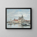 Venezia, la Salute, la Dogana - Eugène Boudin — quadro incorniciato alla parete