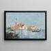 Venezia, chiesa di San Giorgio - Eugène Boudin — quadro incorniciato alla parete