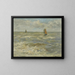 Vele sulla mare - Eugène Boudin — quadro incorniciato alla parete