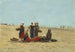 Donne sulla spiaggia a Berck - Eugène Boudin — vista dell’opera