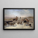La Descente des troupeaux - Eugène Burnand — quadro incorniciato alla parete