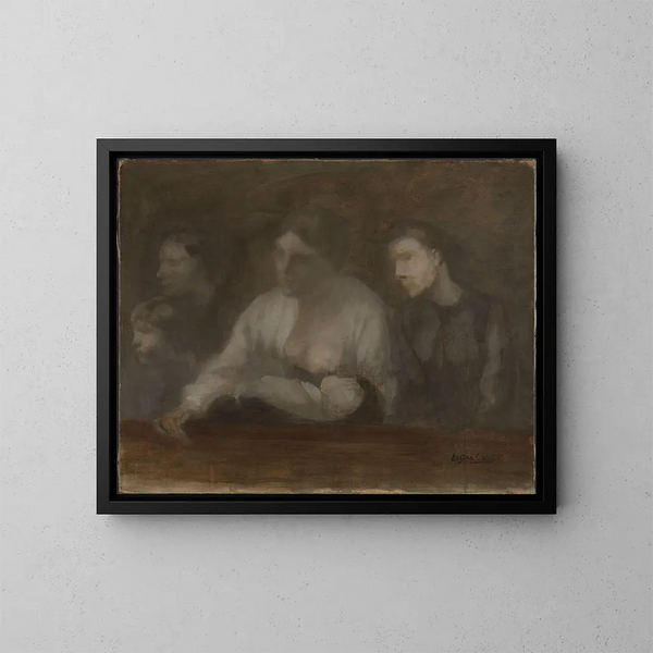 Una famiglia - Eugène Carrière — quadro incorniciato alla parete