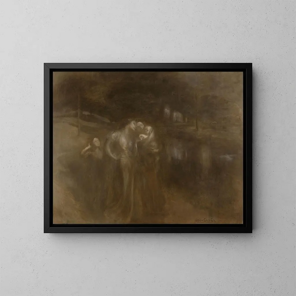 Le giovani madri - Eugène Carrière — quadro incorniciato alla parete