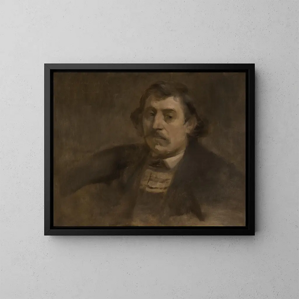 Ritratto di Paul Gauguin - Eugène Carrière — quadro incorniciato alla parete