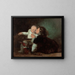 Il Bacio - Eugène Carrière — quadro incorniciato alla parete