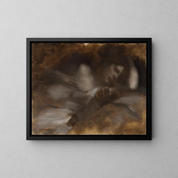 Il Sonno - Eugène Carrière — quadro incorniciato alla parete
