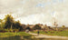 Figures à la périphérie d'un village - Eugène Ciceri — vista dell’opera