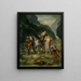 Angélique e il ferito Médor - Eugène Delacroix — quadro incorniciato alla parete