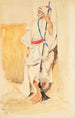arabo in piedi - Eugène Delacroix — vista dell’opera