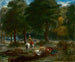 Cavalli greci che si riposano nella foresta - Eugène Delacroix — vista dell’opera