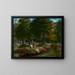 Cavalli greci che si riposano nella foresta - Eugène Delacroix — quadro incorniciato alla parete
