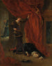 Hamlet davanti al corpo di Polonio - Eugène Delacroix — vista dell’opera