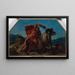 di Ercole che uccide il centauro Nessus - Eugène Delacroix — quadro incorniciato alla parete