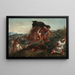 Le Combat - Eugène Delacroix — quadro incorniciato alla parete