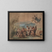 Orfeo che porta la civiltà agli antenati barbari dei Greci - Eugène Delacroix — quadro incorniciato alla parete