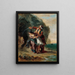 Selim e Zuleika - Eugène Delacroix — quadro incorniciato alla parete