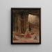 La Fileuse - Eugène Deshayes — quadro incorniciato alla parete