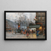 Boulevard animato Parigi - Eugène Galien-Laloue — quadro incorniciato alla parete