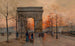 L'Arc de Triomphe Place de l'Étoile - Eugène Galien-Laloue — vista dell’opera