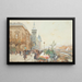 Le Marché aux fleurs - Eugène Galien-Laloue — quadro incorniciato alla parete