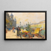 Il Mercato dei Fiori La Città - Eugène Galien-Laloue — quadro incorniciato alla parete