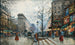 Parigi, la Porta Saint-Denis - Eugène Galien-Laloue — vista dell’opera