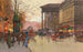 Parigi, il boulevard de la Madeleine la sera - Eugène Galien-Laloue — vista dell’opera