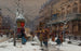 Boulevard de Paris en hiver - Eugène Galien-Laloue — vista dell’opera